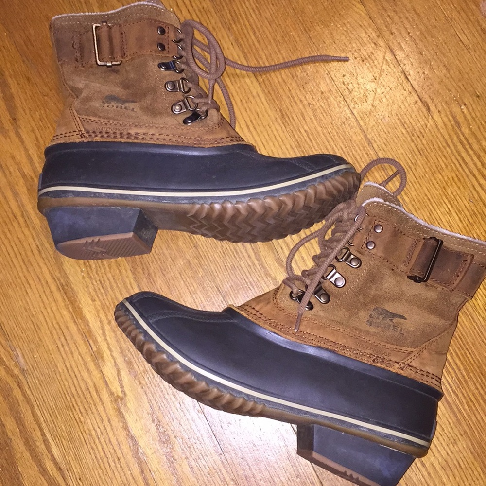Sorel Winter Lace Waterproof Rain Winter Heel Boot